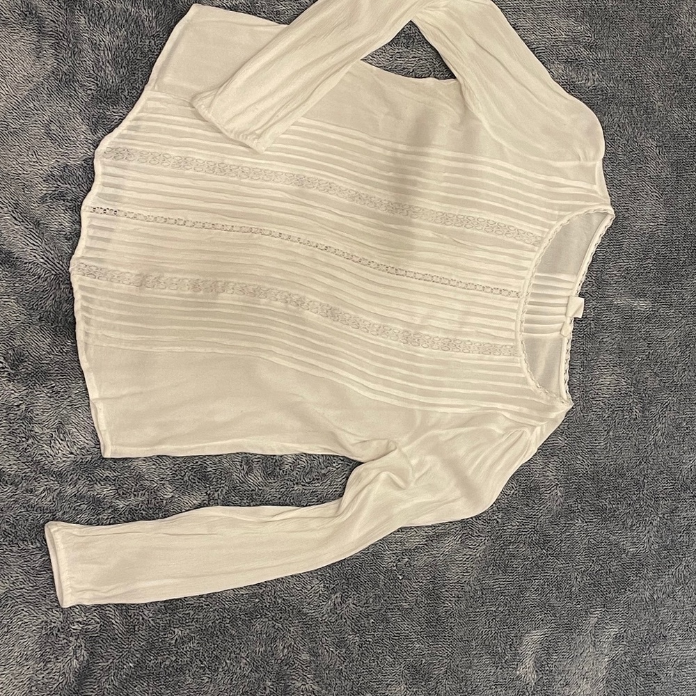 Off White with Lace Blouse